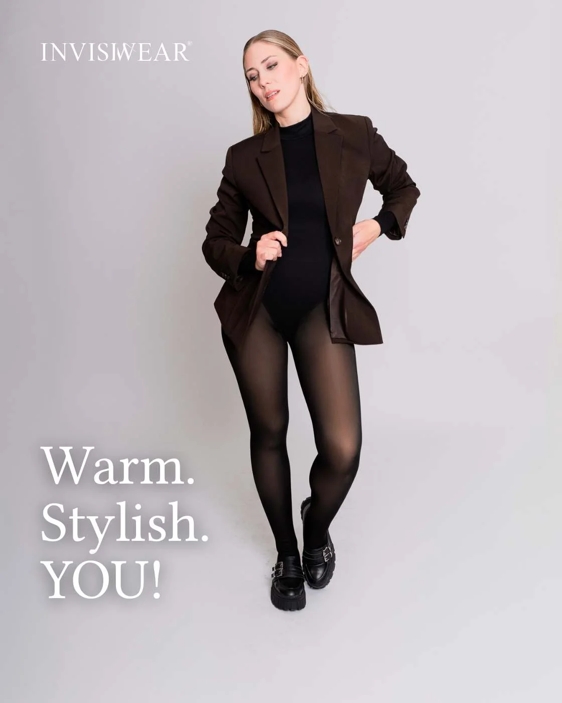 InvisiTights™ | gefütterte Strumpfhose | mit gefüttertem Fuß - Image 3