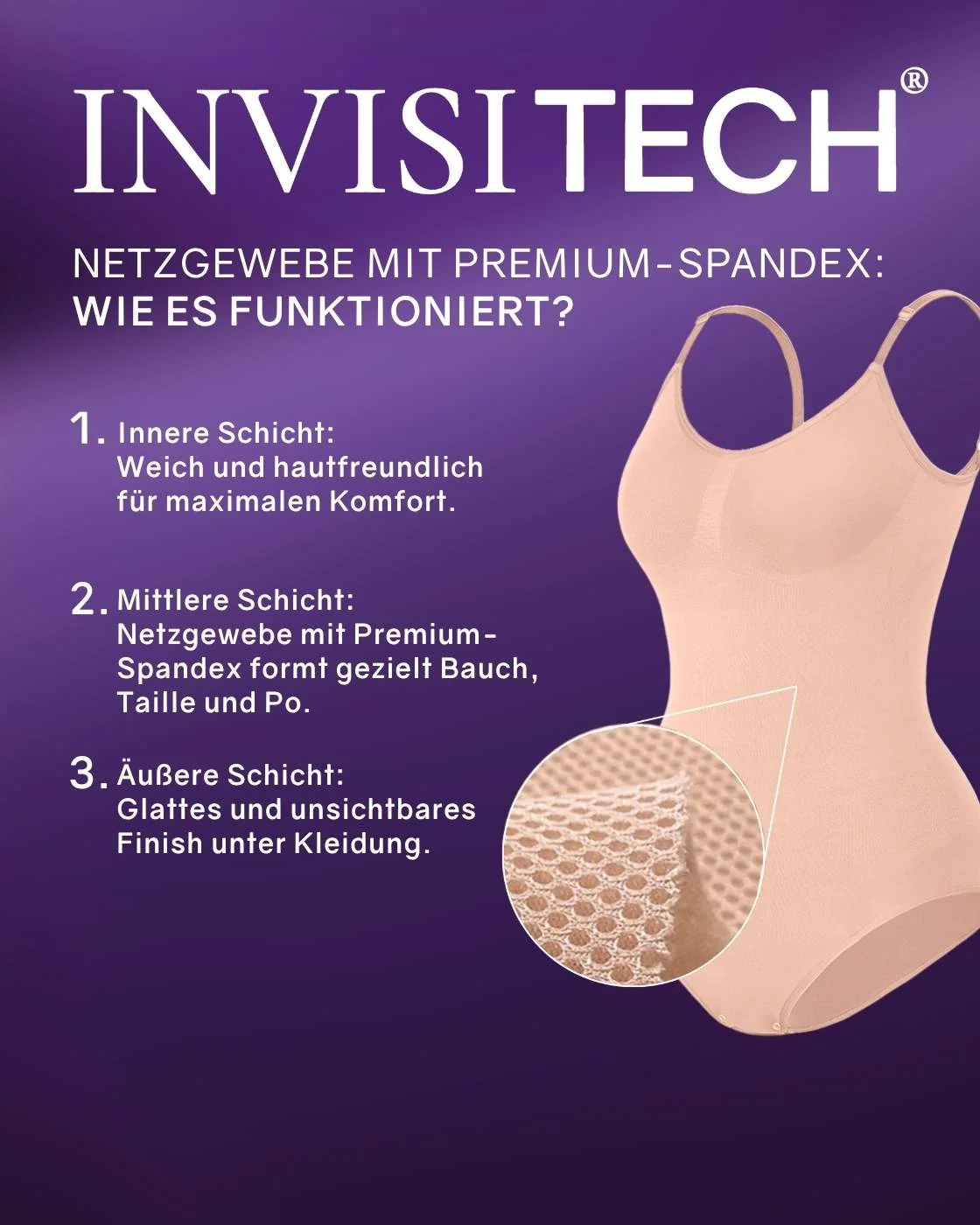 PREMIUM InvisiShape | Eco 🌱 Shaping Body mit langen Armen & Rollkragen - Image 42