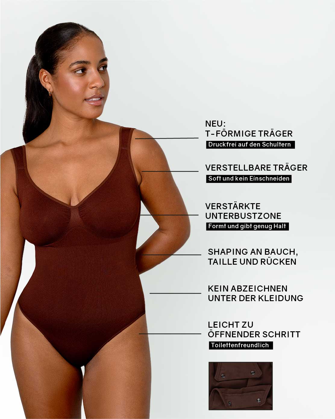 PREMIUM InvisiShape - Shaping Body Panty mit extra breiten Trägern - Image 34