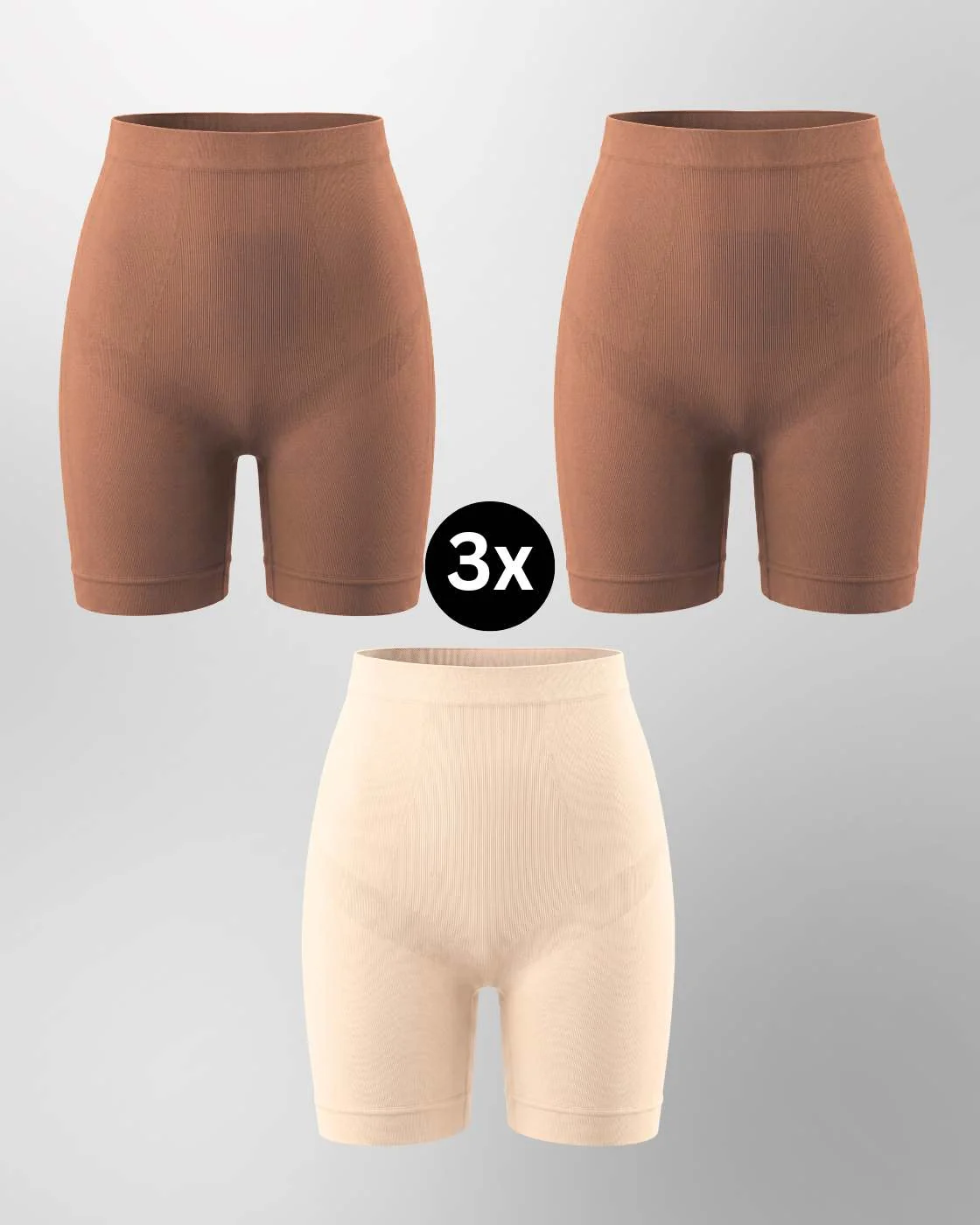PREMIUM InvisiShape - Shaping Shorts "Soft" - 3er Set - Image 21