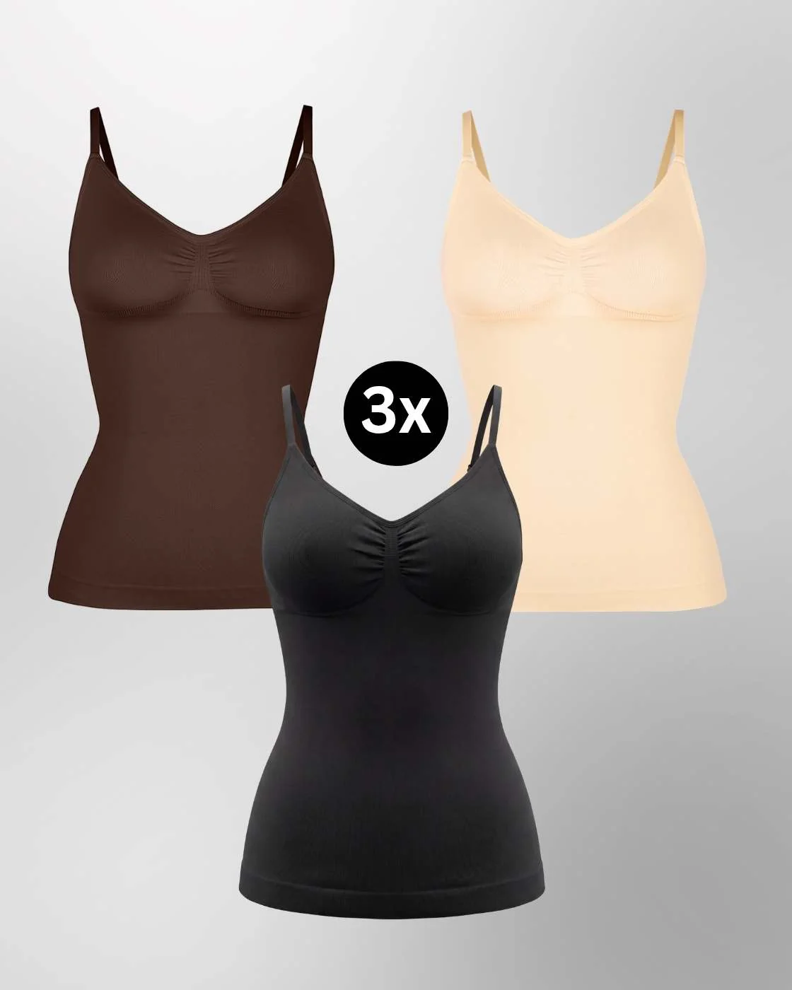 PREMIUM InvisiShape - Top mit verstellbaren Trägern - 3er Set - Image 21